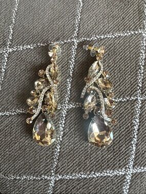 NWTGold Crystal Teardrop Dangle Earrings - Women Jewelry